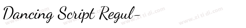 Dancing Script Regul字体转换